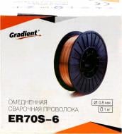 Проволока сварочная омедненная Gradient ER70S-6 0,8 мм 1 кг