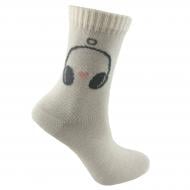 Носки детские для девочек Premier Socks Наушники с сердцем р. 18–20 молочный