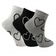 Набор носков для девочек Premier Socks эконом с сердцами р. 16–18 черный / белый / серый Набор носков для девочек Premier Socks эконом с сердцами р. 16–18 черный / белый / серый