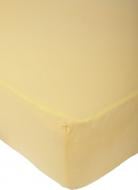 Простынь трикотажная на резинке 100x200 см горчичный Karna