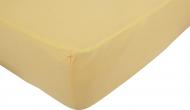 Простынь трикотажная на резинке 160x200 см горчичный Karna