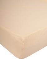 Простынь трикотажная на резинке 160x200 см абрикосовый Karna