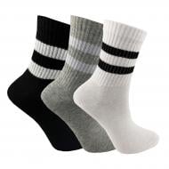 Набор носков унисекс Premier Socks высокие спорт р. 20–22 черный / белый / серый