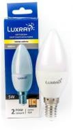 Лампа светодиодная Luxray 5 Вт C37 матовая E14 220 В 3000 К LX430-B35-1405