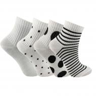 Набор носков для девочек Premier Socks эконом р. 18–20 белый с черным