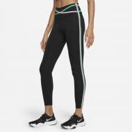 Лосины Nike W NK ONE DF TPNG MR 7/8 TGT DD4690-010 р.XL черный
