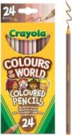 Олівці кольорові Colours of the World 24 шт. 68-4607 Crayola