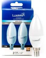 Лампа світлодіодна Luxray 2 шт./уп. 7 Вт B35 матова E14 220 В 4200 К LXA-442-B35-1407
