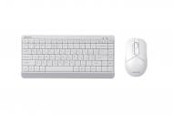 Комплект бездротовий A4Tech клавіатура + миша Wireless білий