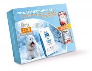 Подарочный набор кормов для взрослых собак больших пород Brit Care Adult Large Breed Lamb and Rice 3 кг сухого корма + 2 консервы с ягненком и рисом