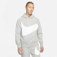 Джемпер Nike M NSW SWOOSH TCH FLC PO HD DD8222-063 р. XL серый Джемпер Nike M NSW SWOOSH TCH FLC PO HD DD8222-063 р. XL серый