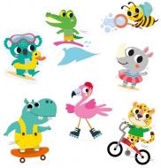 Набір наліпок ses creative на вікна Веселі тварини 02306S Набір наліпок ses creative на вікна Веселі тварини 02306S