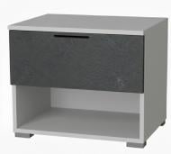 Тумба прикроватная Lion. Краш 450x430x320 мм серая мышка/антрацит