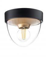 Светильник уличный потолочный Nowodvorski Nook E27 10 Вт IP44 черныйзолотой 7976