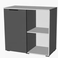 Тумба напольная Lion. Краш 1дв 820x860x430 мм серая мышка/антрацит