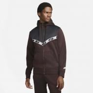 Джемпер Nike M NSW REPEAT PK FZ HOODIE DM4672-203 р. XL коричневый Джемпер Nike M NSW REPEAT PK FZ HOODIE DM4672-203 р. XL коричневый