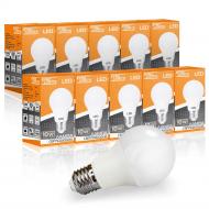 Лампа світлодіодна Evro Lights 10 шт./упак 10 Вт A60 E27 220 В 4200 К 58945