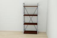 Этажерка Ferrum-decor Конект 120x60x28 см Венге (XK00216) Этажерка Ferrum-decor Конект 120x60x28 см Венге (XK00216)