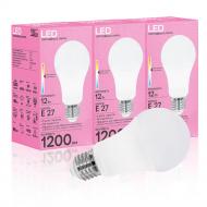 Лампа світлодіодна Evro Lights A-12-4200-27 3 шт./упак 12 Вт A60 E27 220 В 4200 К 58946