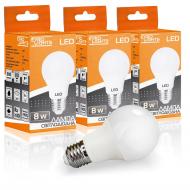 Лампа світлодіодна Evro Lights A-8-4200-27 3 шт./упак 8 Вт A60 E27 220 В 4200 К 58942