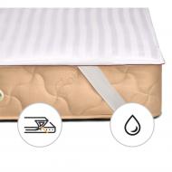 Наматрасник шелковый MirSon DeLuxe Silk 299 водонепроницаемый с резинкой по углам 26х200x220 см