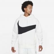 Джемпер Nike M NSW SWOOSH TCH FLC PO HD DD8222-100 р. L белый