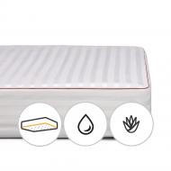 Наматрасник шелковый MirSon DeLuxe Silk Aloe Vera 301 водонепроницаемый с резинкой по периметру 26х180x200 см