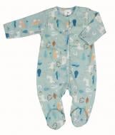 Чоловічок для хлопчика Bambinelli р.56 блакитний із принтом