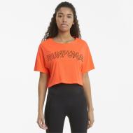 Футболка Puma RUN LOGO SS TEE 52017484 р.M помаранчевий