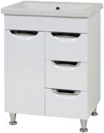 Тумба напольная Сансервіс Laura 60 с умывальником Como 60 белая Тумба напольная Сансервіс Laura 60 с умывальником Como 60 белая