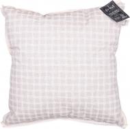 Подушка декоративна Шале Клітинка 45x45 см рожевий в клітинку La Nuit
