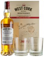 Віскі West Cork Bourbon Cask +2 бокали 0,75 л