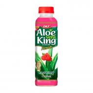 Безалкогольный напиток OKF Aloe Vera King Raspberry с кусочками 0,5 л