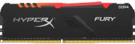 Оперативна пам'ять Kingston DDR4 SDRAM 32 GB (1x32GB) 3200 MHz (HX432C16FB3A/32) HyperX Fury RGB Оперативна пам'ять Kingston DDR4 SDRAM 32 GB (1x32GB) 3200 MHz (HX432C16FB3A/32) HyperX Fury RGB