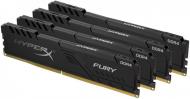 Оперативна пам'ять Kingston DDR4 SDRAM 128 GB (4x32GB) 3600 MHz (HX436C18FB3K4/128) HyperX Fury Black Оперативна пам'ять Kingston DDR4 SDRAM 128 GB (4x32GB) 3600 MHz (HX436C18FB3K4/128) HyperX Fury Black