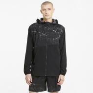 Ветровка мужская летняя Puma Run Graphic Hooded Jacket 52020501 р.M черная