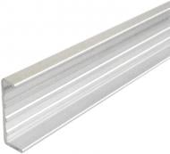 Профиль алюминиевый С-образный 212 мм анодированое серебро