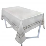 Скатертина Шале натюрель з мереживом 133x220 см бежевий La Nuit