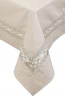 Скатертина Шале натюрель з кантом 136x136 см бежевий La Nuit