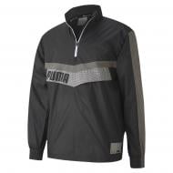 Ветровка мужская весенняя Puma Train Woven 1 2 Zip Jacket 51942901 р.S черная