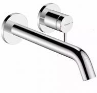 Смеситель для умывальника Hansgrohe TECTURIS S, однорычажный, настенный, ПМ, цвет хром 73351000