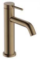 Смеситель для умывальника Hansgrohe TECTURIS S 110, однорычажная, push-open, цвет «шлифованная бронза» 73310140