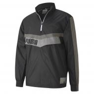 Ветровка мужская весенняя Puma Train Woven 1 2 Zip Jacket 51942901 р.XXL черная