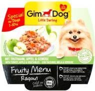 Консерва для малих порід Gimpet Консерва для собак з індичкою, яблуками і овочами GimDog Fruity Menu, паштет, 100г 100 г