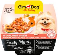 Консерва для малых пород Gimpet с лососем, папайей и овощами GimDog Fruity Menu, паштет, 100г 100 г