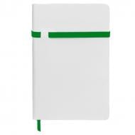 Блокнот для записей Berganote Alanis А5 белый/зеленый
