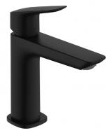 Смеситель для умывальника Hansgrohe LOGIS 110, однорычажный, со сливным набором push-up, цвет: матовый черный 71252670