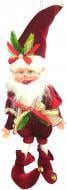 Декорация новогодняя Эльф с подвеской бордо 40 см