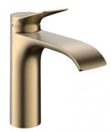 Смеситель для умывальника Hansgrohe VIVENIS 110 CoolStart, выдвижная, полированная бронза 75023140