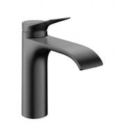 Смеситель для умывальника Hansgrohe VIVENIS 110 CoolStart, выдвижная, шлифованный черный хром 75023340